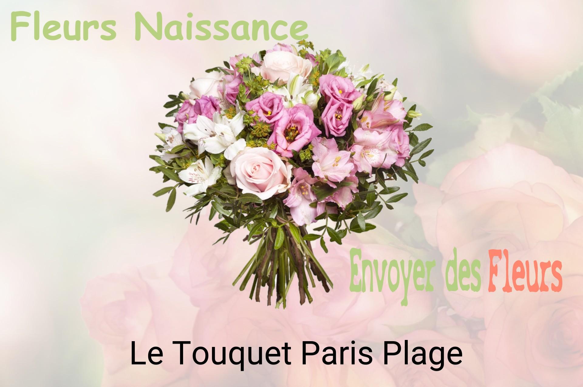 Bouquet de fleurs de naissance livré à Le Touquet-Paris-Plage